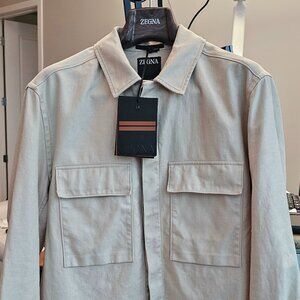 Oasi Lino Field Jacket- Zegna- Tags on- Original price $1,800